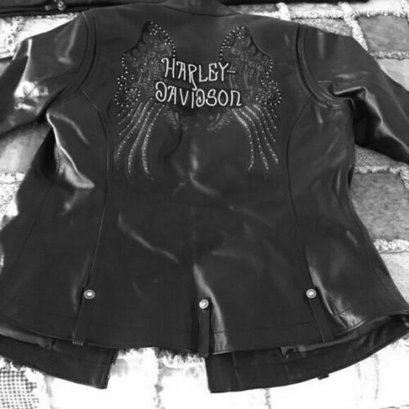 HARLEY DAVIDSON SHADOW VALLEY Leather BLING - Picture 2 of 7